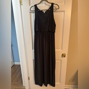 Eye Candy Black Layered Maxi Dress Size M
